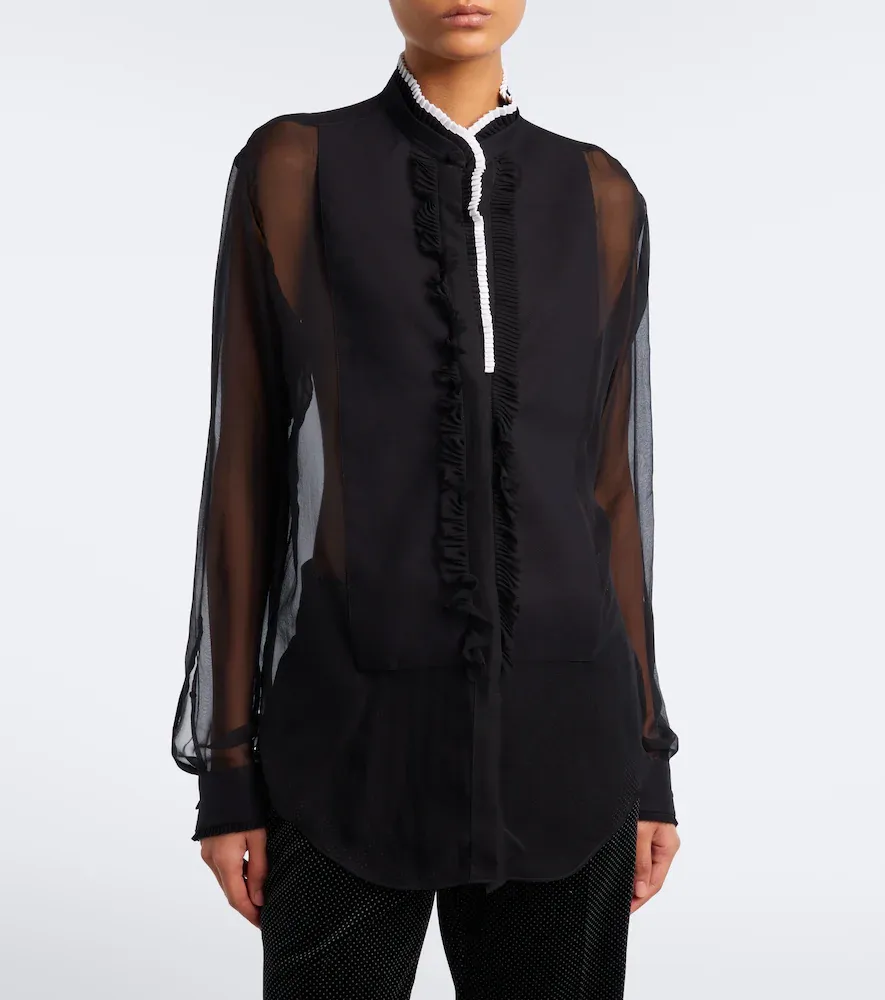 Tom Ford Sheer silk chiffon blouse | Thumbnail 6