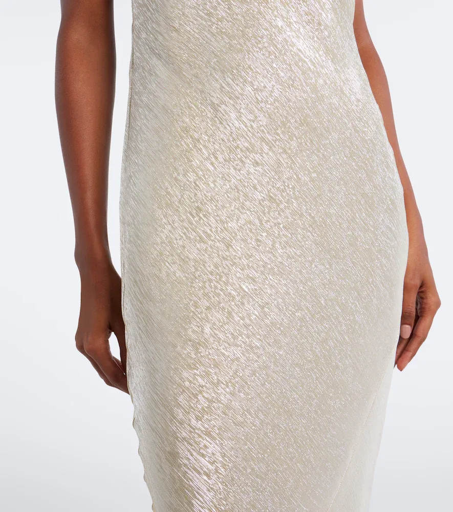 Tom Ford Open-back silk-blend lamé gown | Thumbnail 2