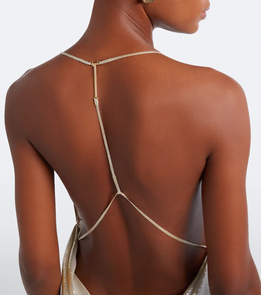 Tom Ford Open-back silk-blend lamé gown | Thumbnail 5