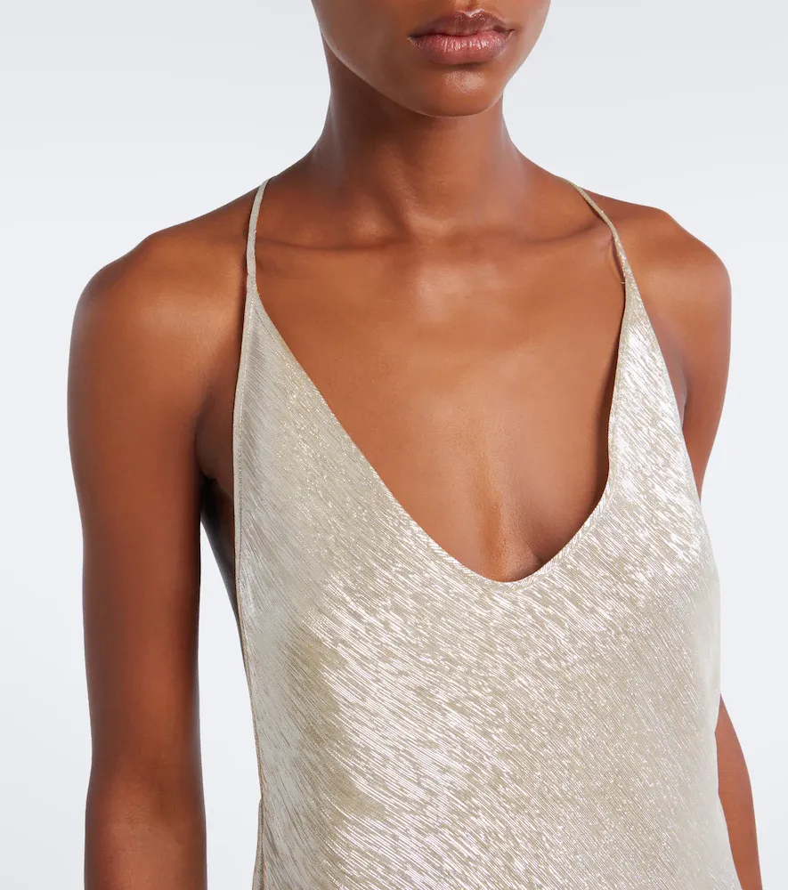 Tom Ford Open-back silk-blend lamé gown | Thumbnail 6