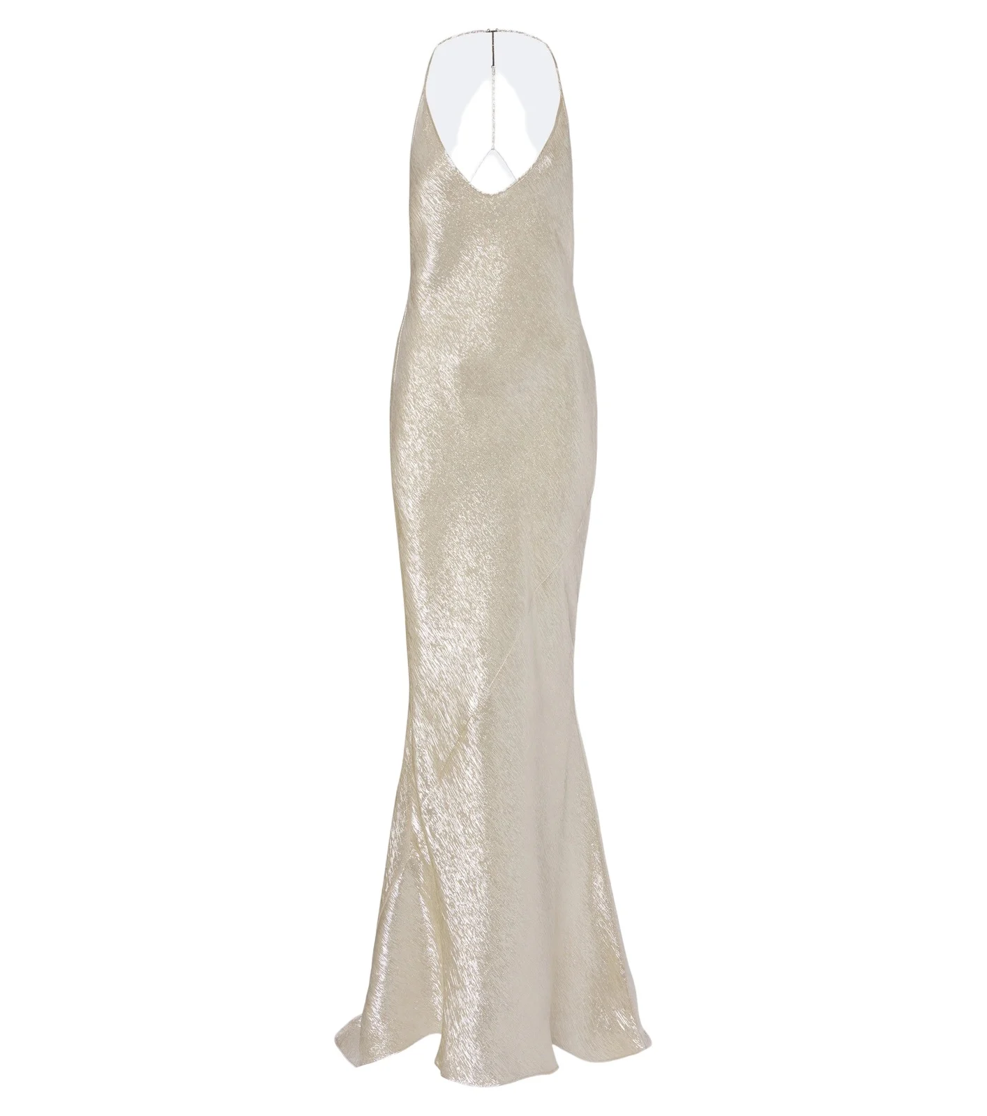 Tom Ford Open-back silk-blend lamé gown