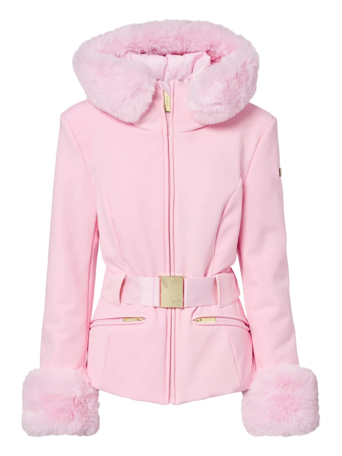 Prezioso belted hooded technical ski jacket Prezioso belted hooded technical ski jacket