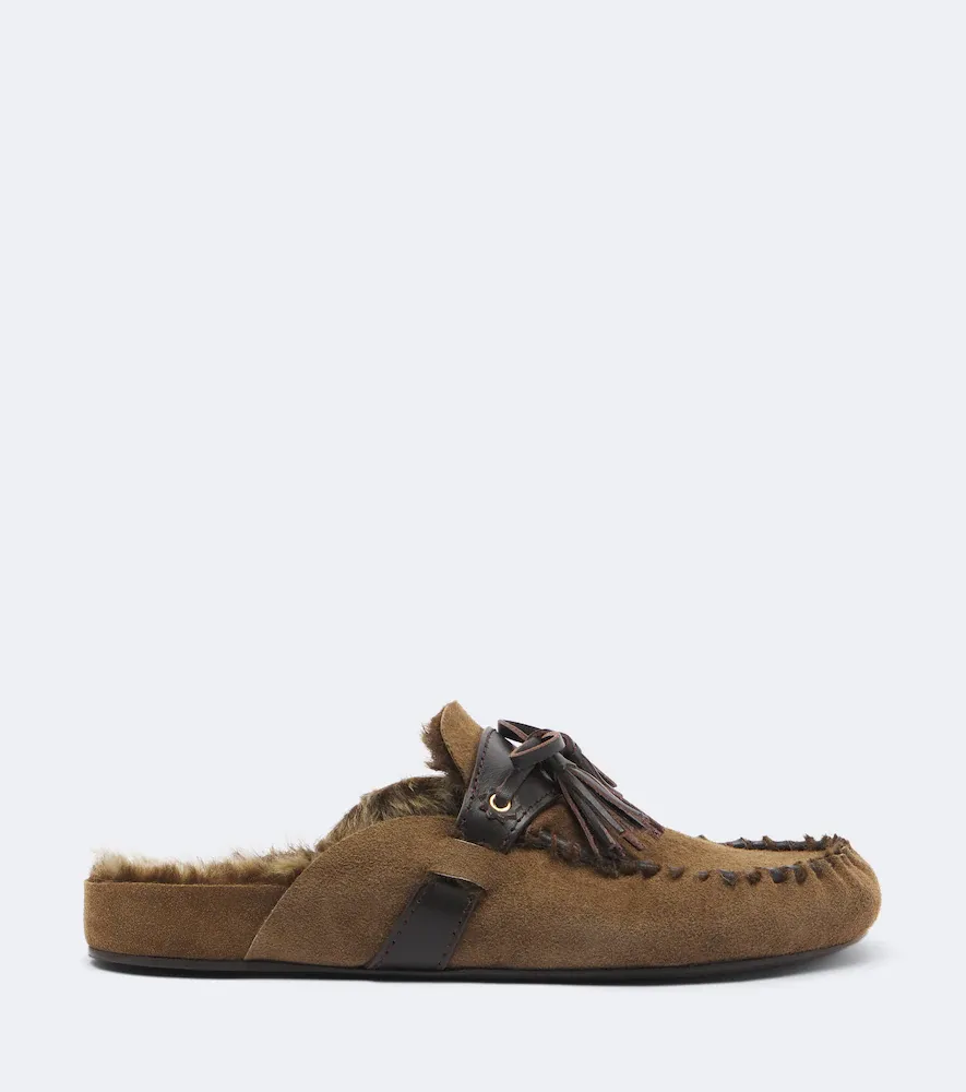 Isabel Marant Malvin shearling-lined suede mules | Thumbnail 3