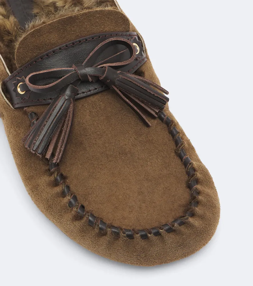 Isabel Marant Malvin shearling-lined suede mules | Thumbnail 4