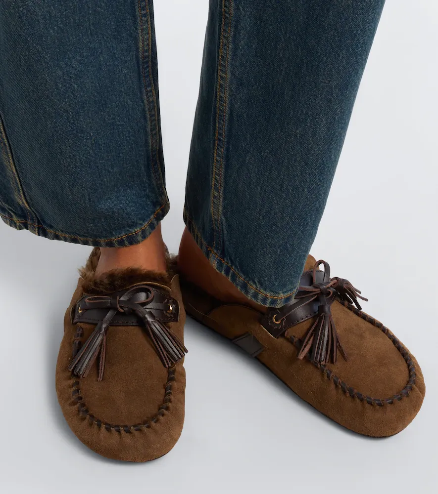 Isabel Marant Malvin shearling-lined suede mules | Thumbnail 5
