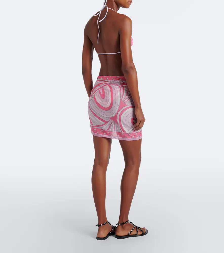 PUCCI Onda and Iride cotton voile beach cover-up | Thumbnail 4 PUCCI Onda and Iride cotton voile beach cover-up | Thumbnail 4