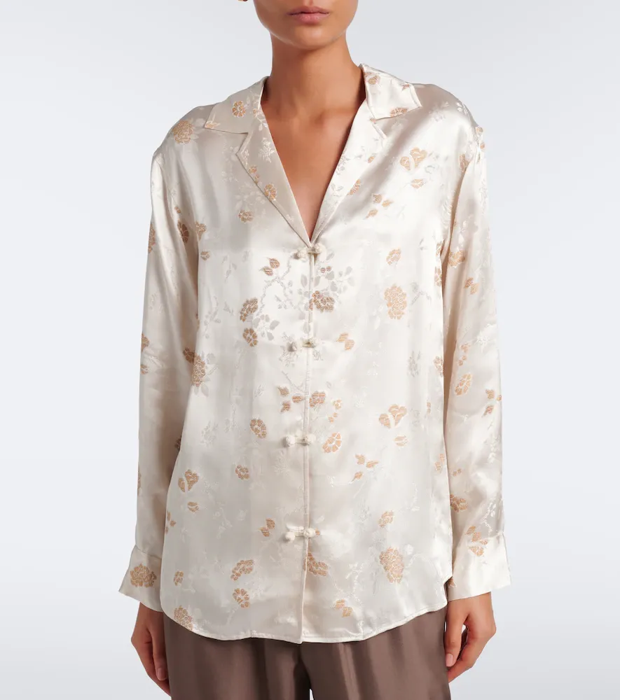 DÔEN Dôen Maurise floral jacquard shirt | Thumbnail 3