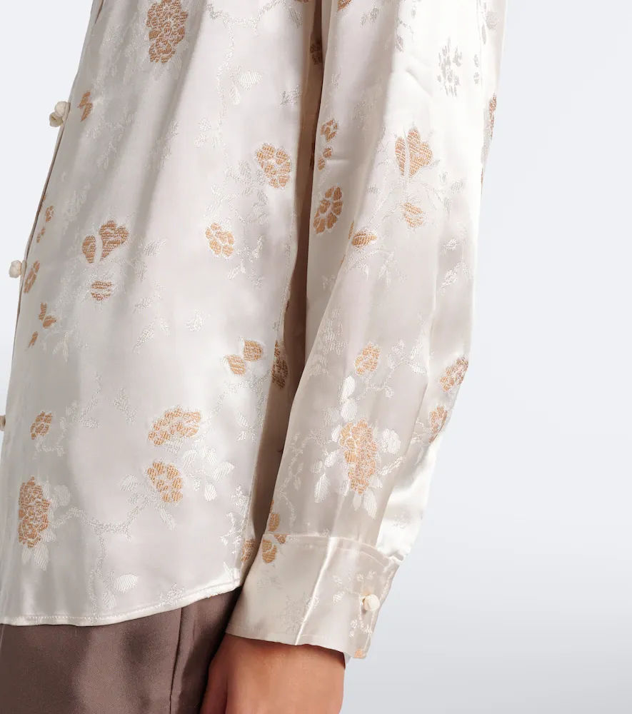 DÔEN Dôen Maurise floral jacquard shirt | Thumbnail 4