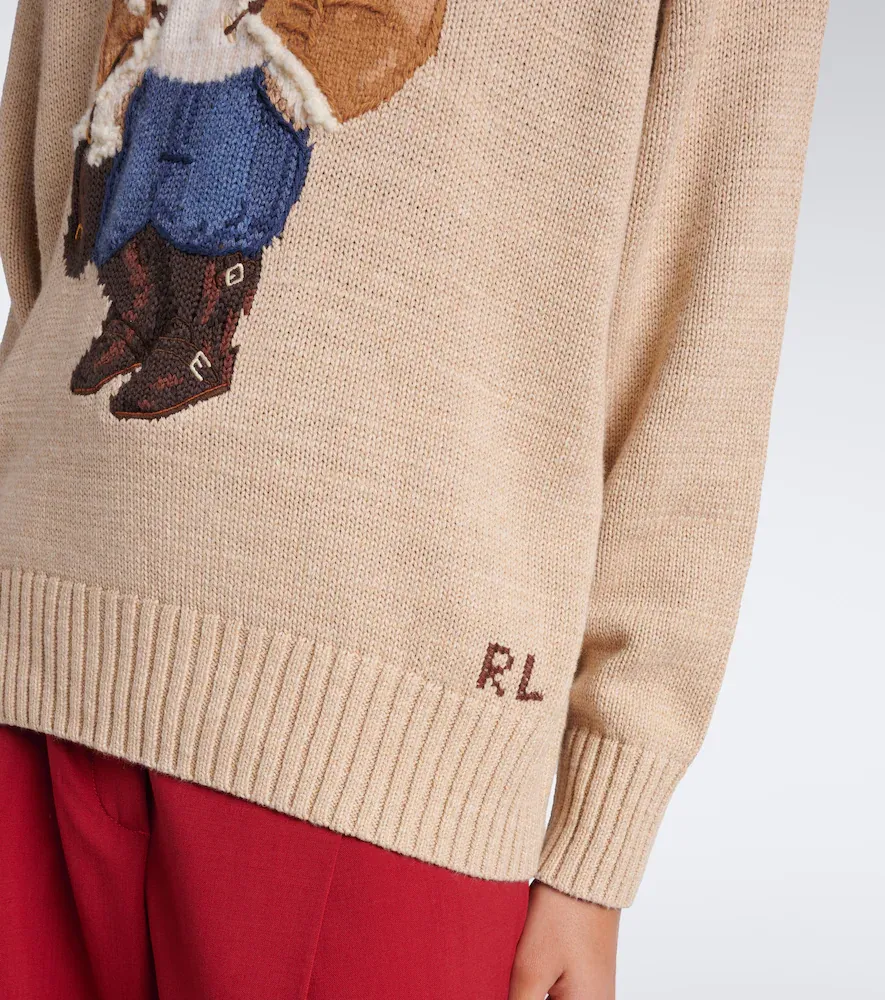 Polo Ralph Lauren Polo Bear cotton, wool, and cashmere sweater | Thumbnail 3 Polo Ralph Lauren Polo Bear cotton, wool, and cashmere sweater | Thumbnail 3