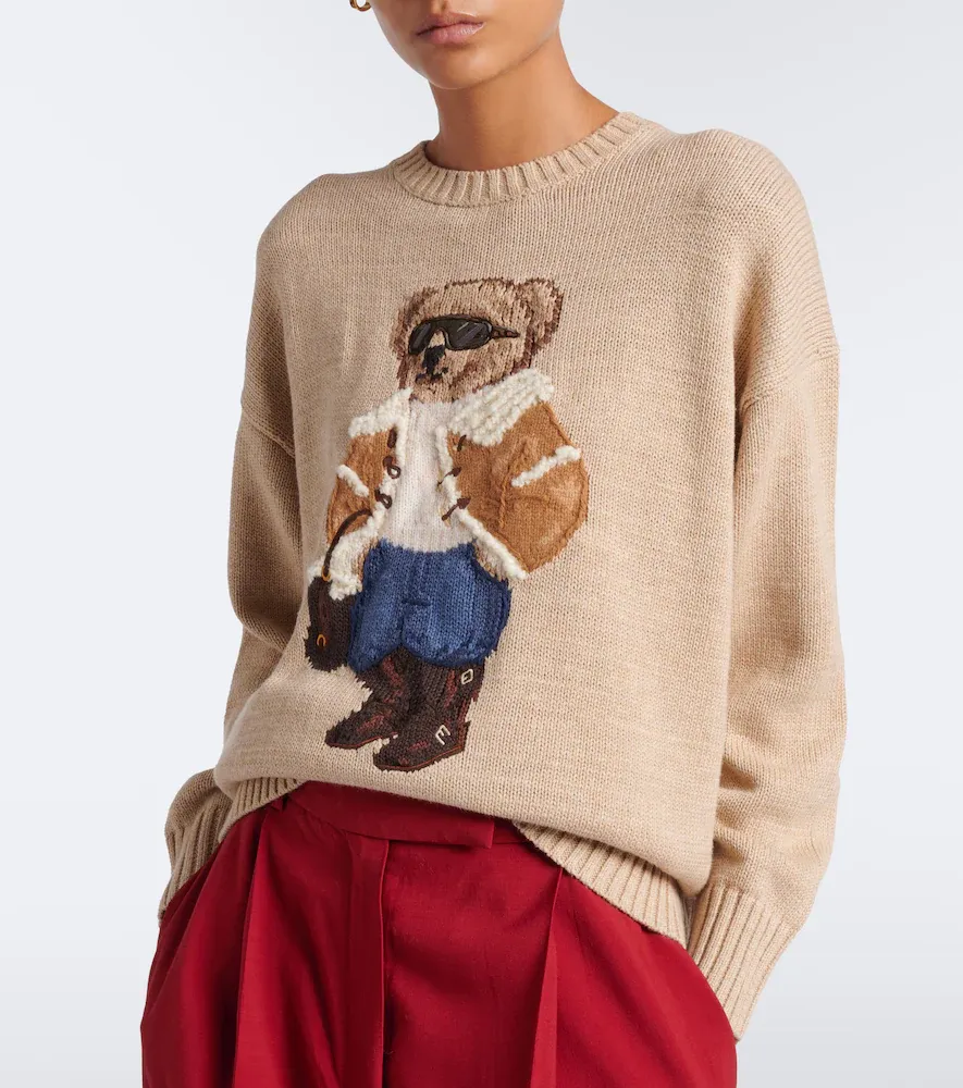 Polo Ralph Lauren Polo Bear cotton, wool, and cashmere sweater | Thumbnail 6 Polo Ralph Lauren Polo Bear cotton, wool, and cashmere sweater | Thumbnail 6