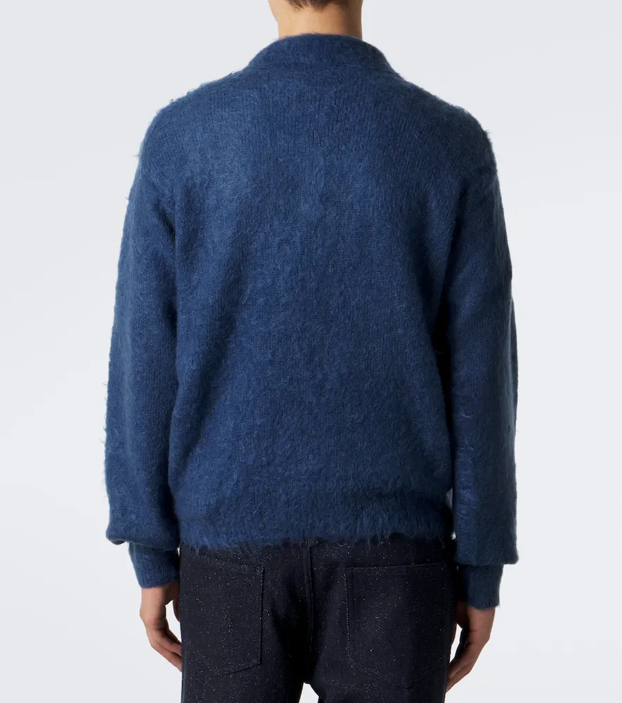 Auralee Mohair and wool polo sweater | Thumbnail 5