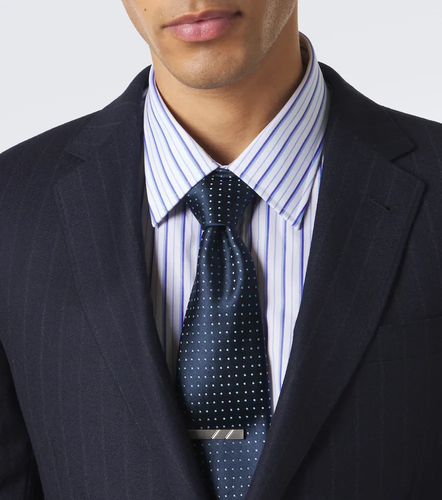 Charvet Polka-dot silk jacquard tie | Thumbnail 3 Charvet Polka-dot silk jacquard tie | Thumbnail 3