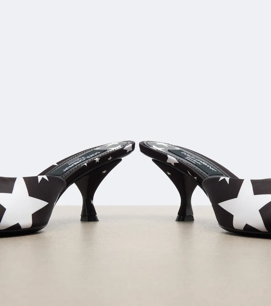 Dolce & Gabbana Printed satin mules | Thumbnail 3