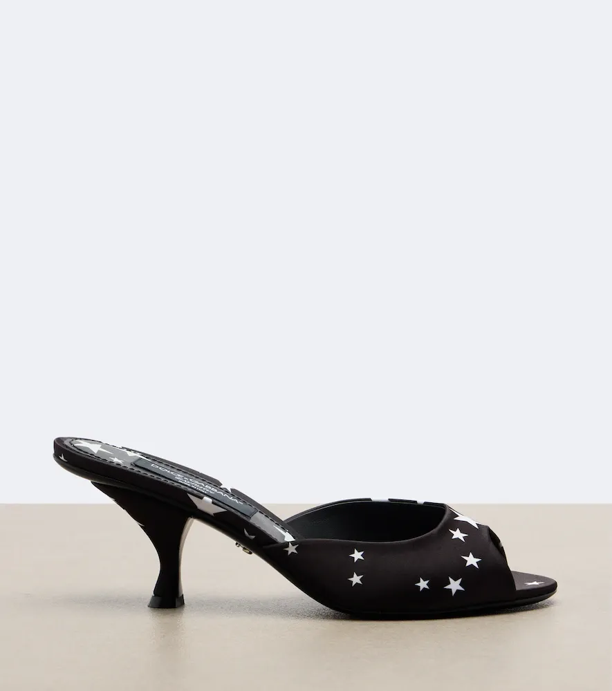 Dolce & Gabbana Printed satin mules | Thumbnail 4