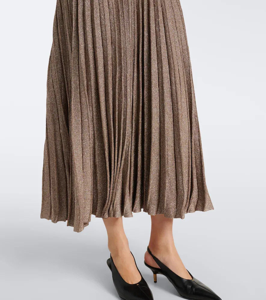 Altuzarra Selvin knitted lamé pleated midi dress | Thumbnail 4 Altuzarra Selvin knitted lamé pleated midi dress | Thumbnail 4