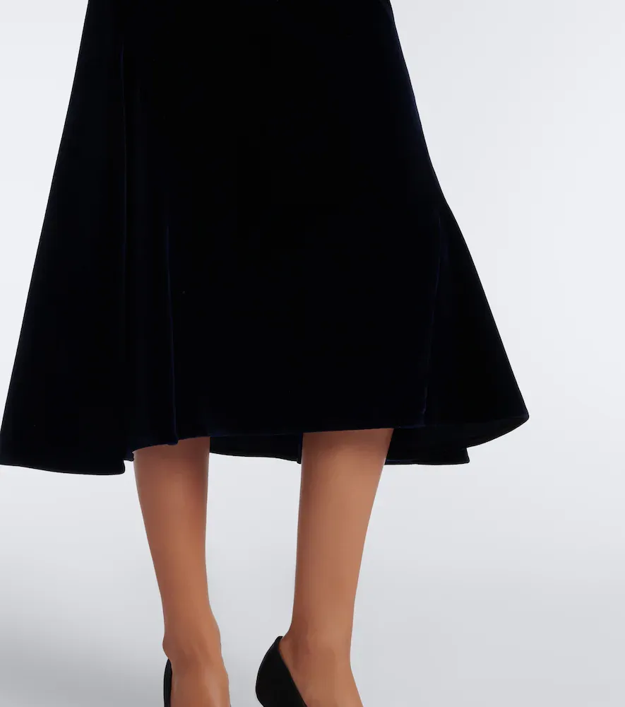 Erdem Embellished cotton velvet midi dress | Thumbnail 2 Erdem Embellished cotton velvet midi dress | Thumbnail 2