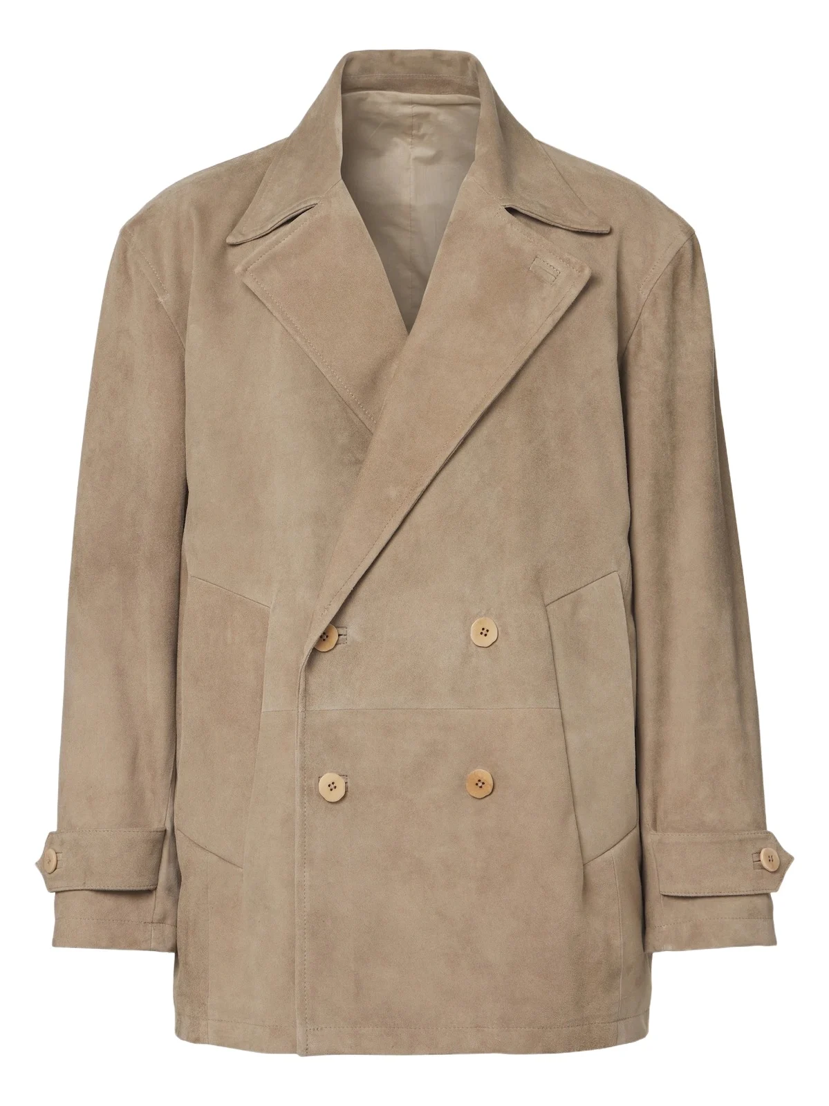 Stòffa Stòffa Double-breasted suede jacket