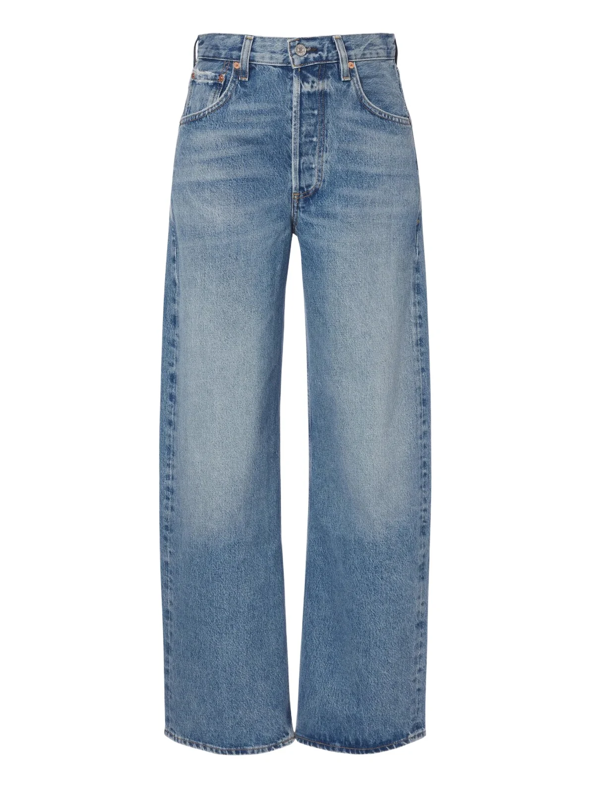 Ayla faded wide-leg jeans