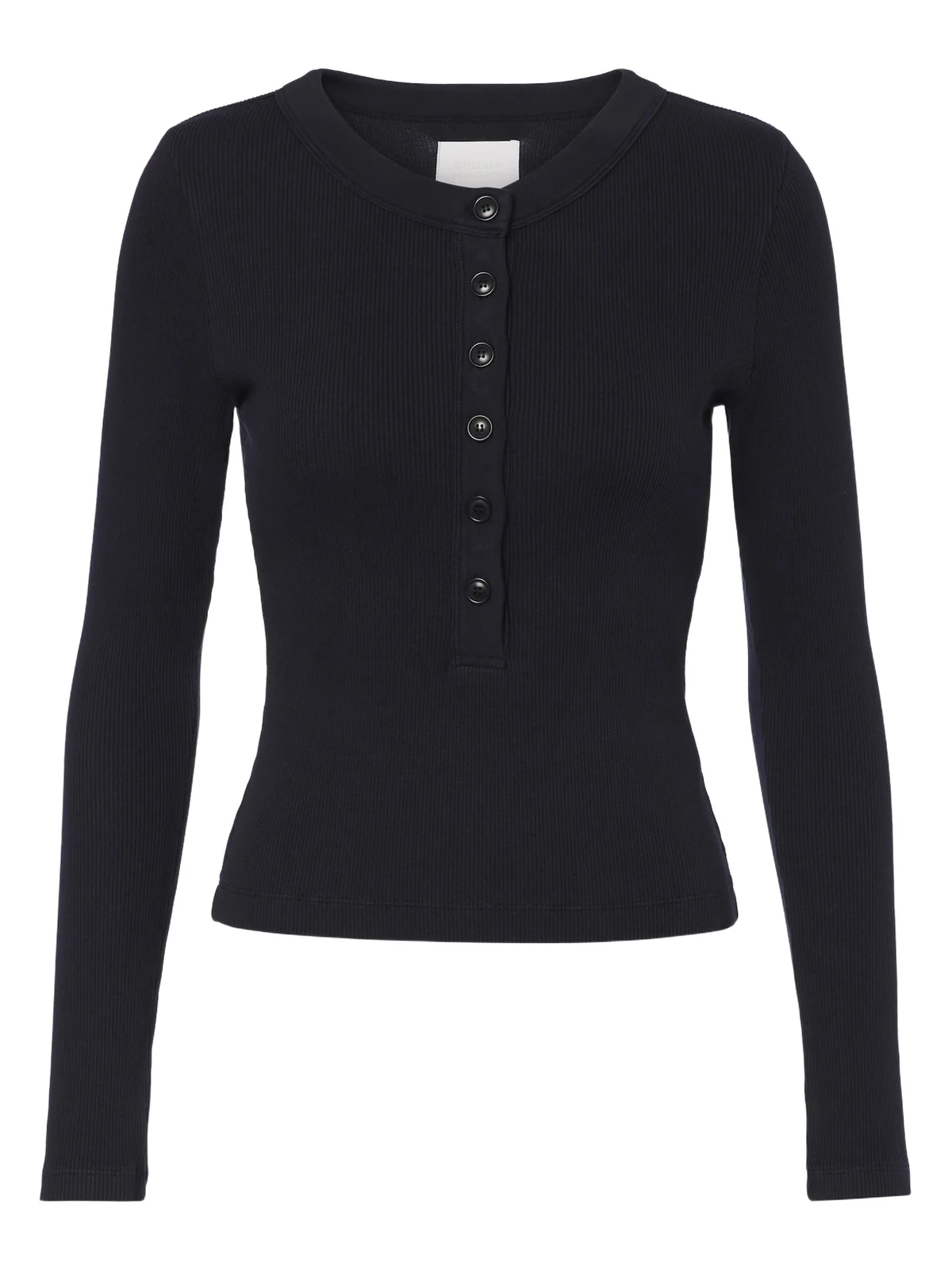 Varra ribbed-knit Henley shirt