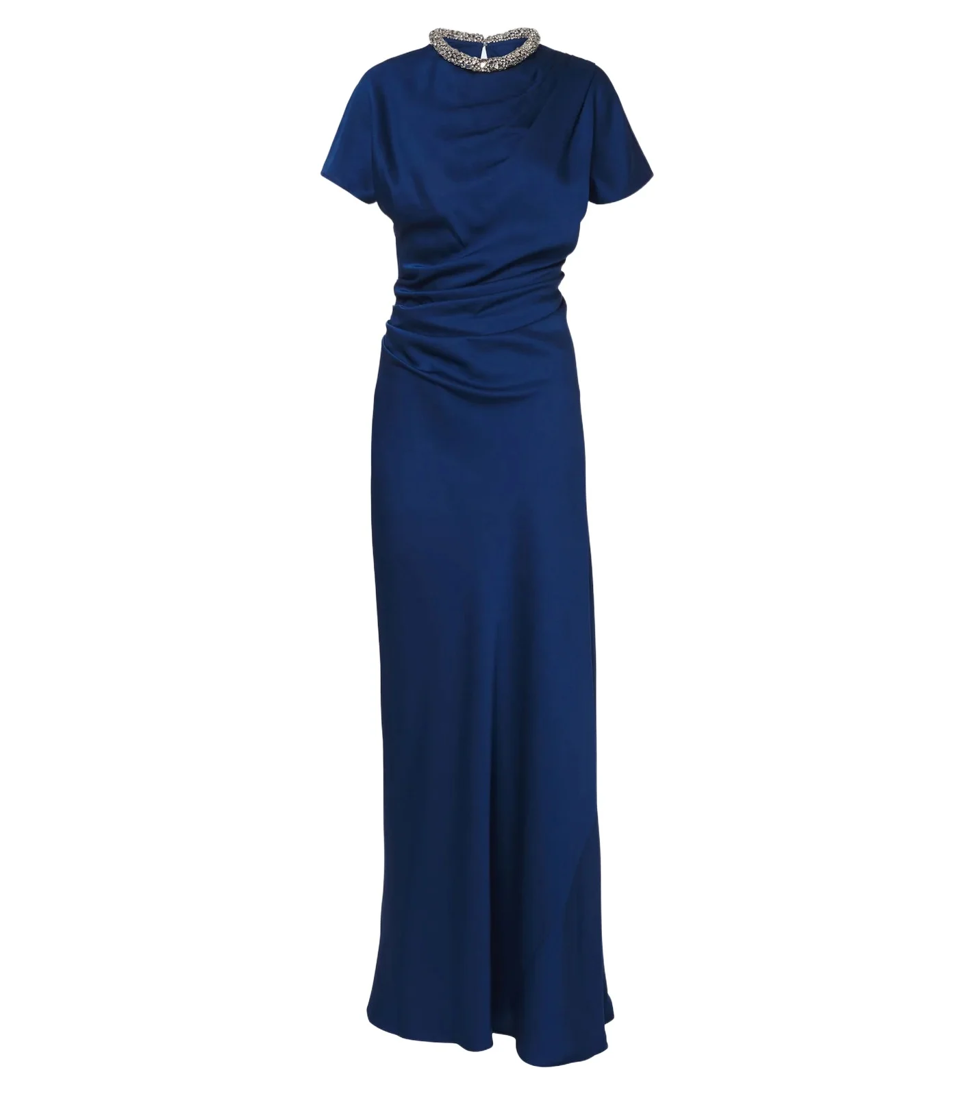 Eliza embellished draped satin gown Eliza embellished draped satin gown