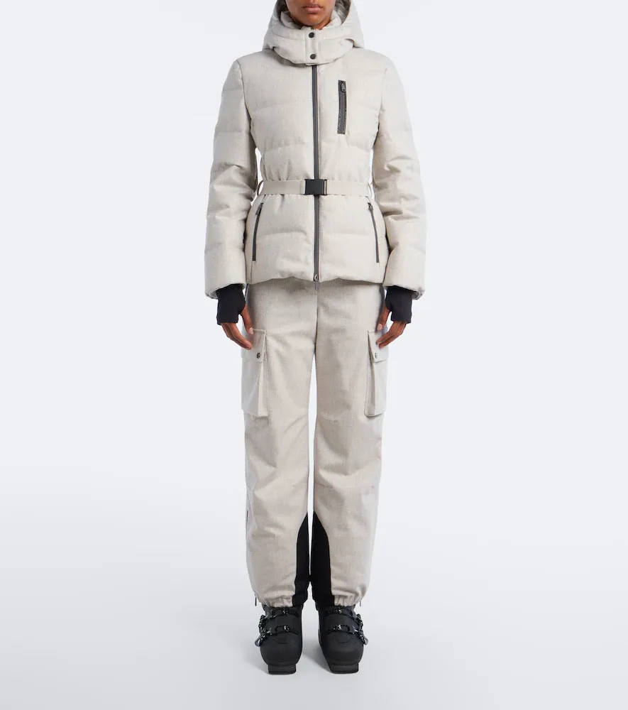 Brunello Cucinelli Belted virgin wool down ski jacket | Thumbnail 3 Brunello Cucinelli Belted virgin wool down ski jacket | Thumbnail 3