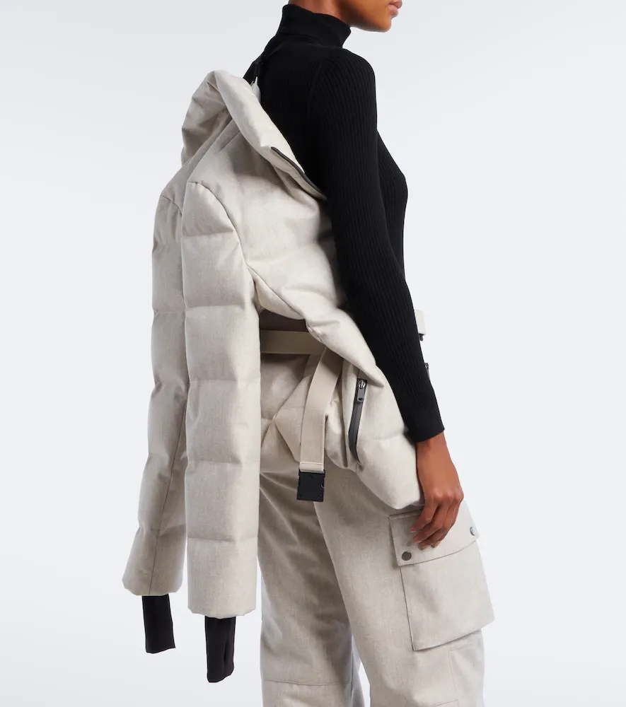 Brunello Cucinelli Belted virgin wool down ski jacket | Thumbnail 4 Brunello Cucinelli Belted virgin wool down ski jacket | Thumbnail 4