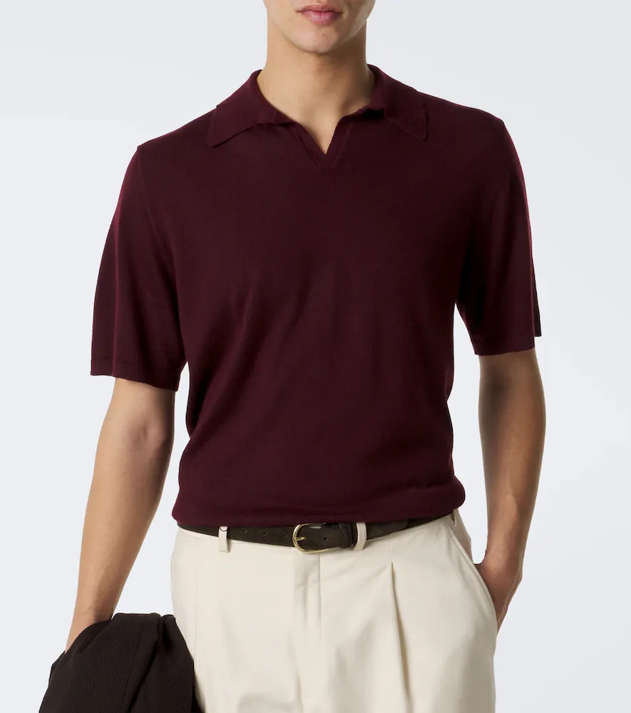 Saman Amel David cashmere and silk polo shirt | Thumbnail 2 Saman Amel David cashmere and silk polo shirt | Thumbnail 2