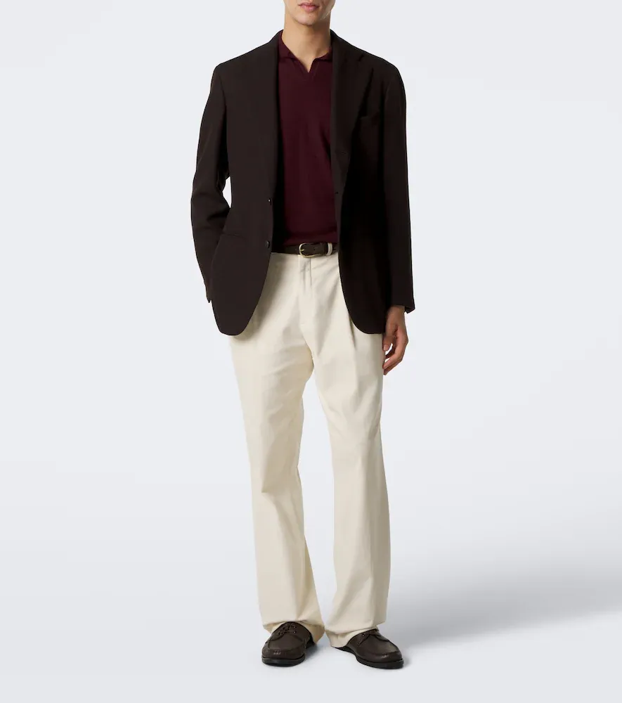 Saman Amel David cashmere and silk polo shirt | Thumbnail 4 Saman Amel David cashmere and silk polo shirt | Thumbnail 4