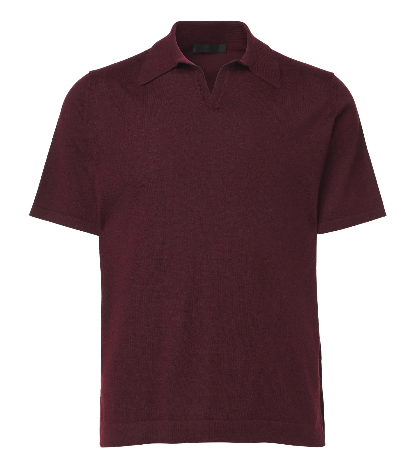 David cashmere and silk polo shirt