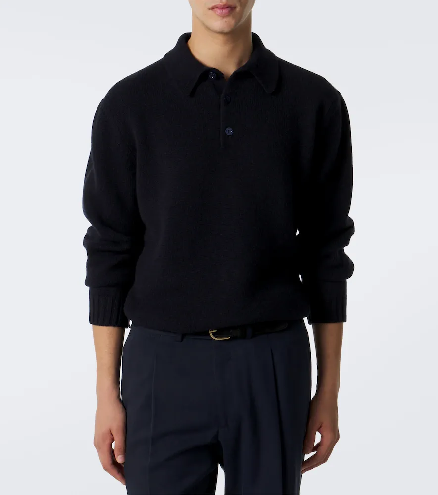 Saman Amel Sander cashmere polo sweater | Thumbnail 5