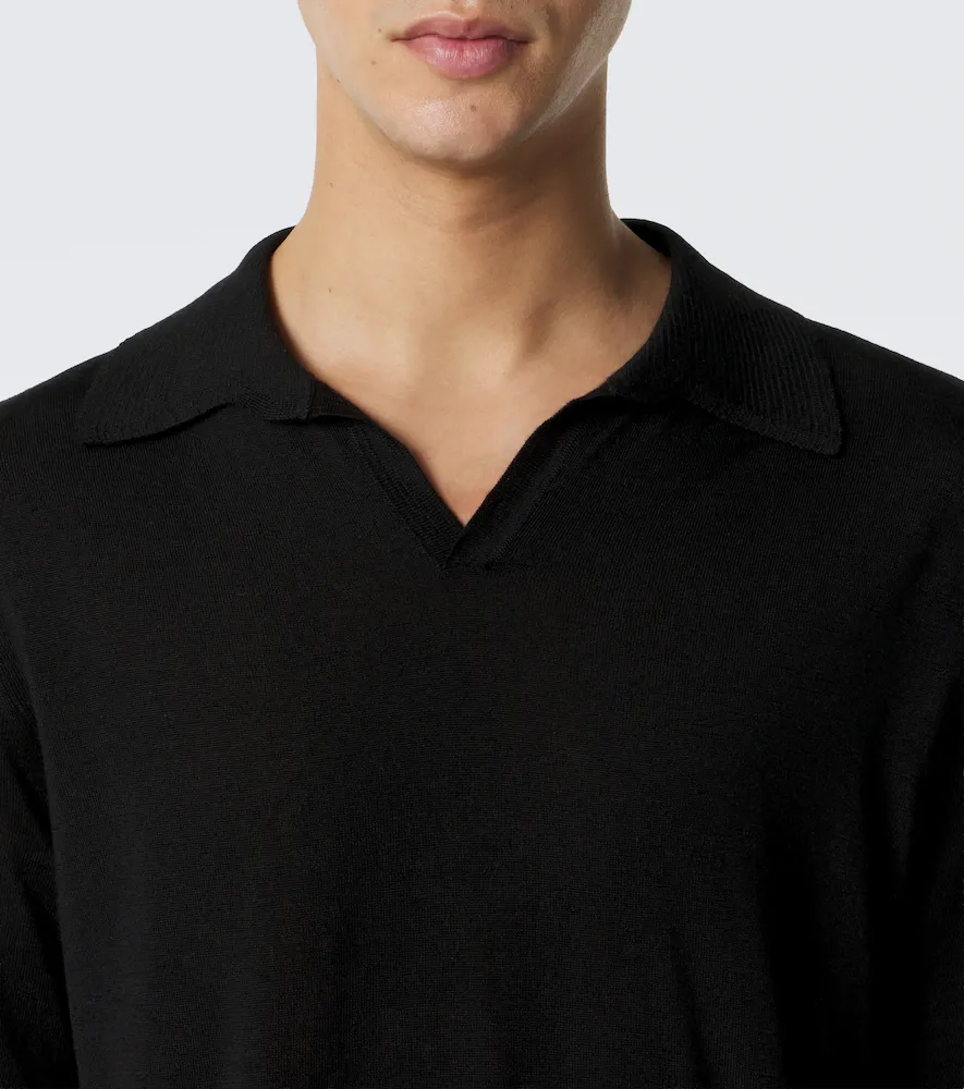 Saman Amel David cashmere and silk polo sweater | Thumbnail 6