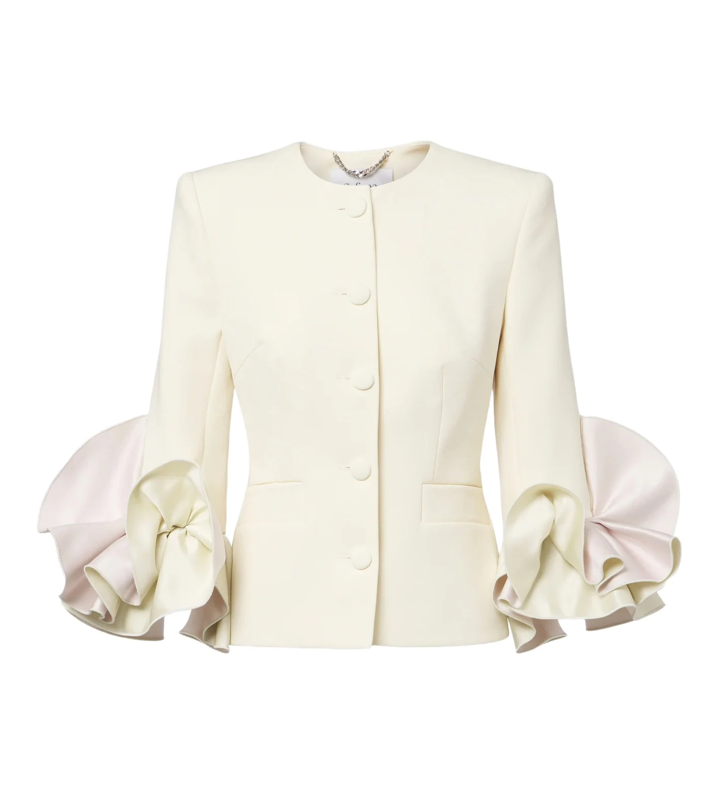 Safiyaa Omona duchesse-trimmed crêpe blazer