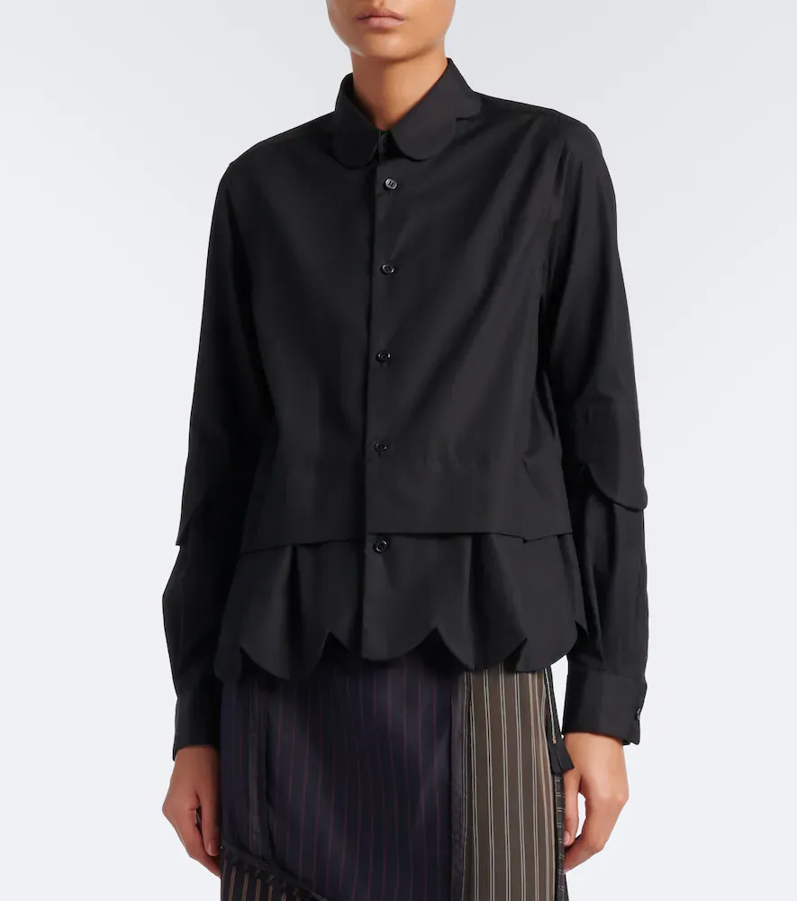 NOIR KEI NINOMIYA Layered cotton shirt | Thumbnail 4 NOIR KEI NINOMIYA Layered cotton shirt | Thumbnail 4