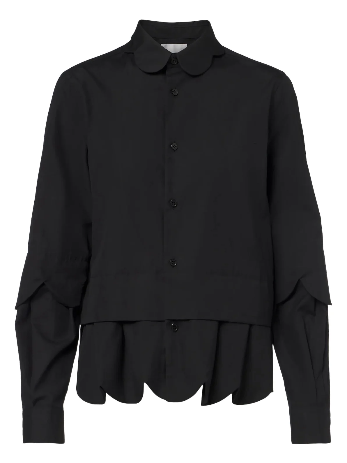 NOIR KEI NINOMIYA Layered cotton shirt