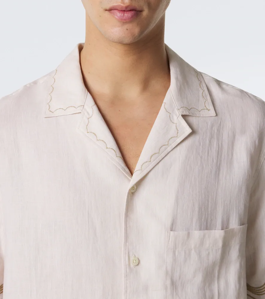 Frescobol Carioca Alves embroidered linen bowling shirt | Thumbnail 5 Frescobol Carioca Alves embroidered linen bowling shirt | Thumbnail 5