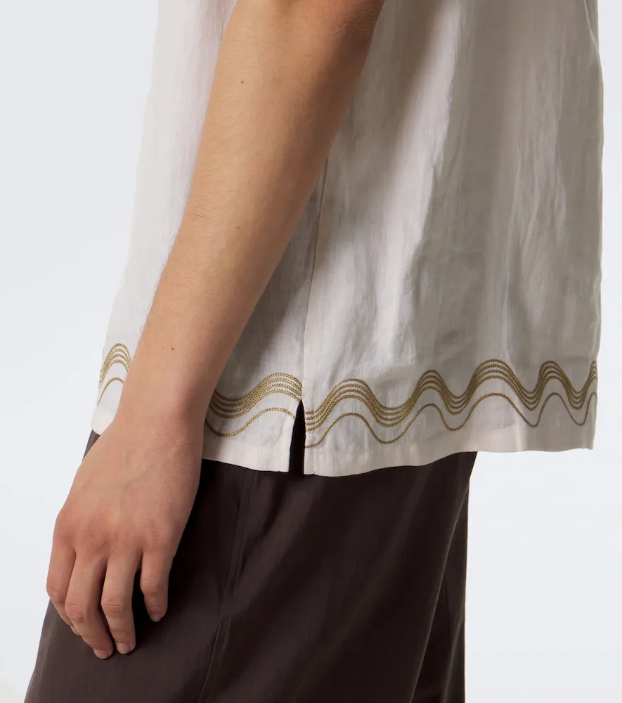Frescobol Carioca Alves embroidered linen bowling shirt | Thumbnail 6 Frescobol Carioca Alves embroidered linen bowling shirt | Thumbnail 6
