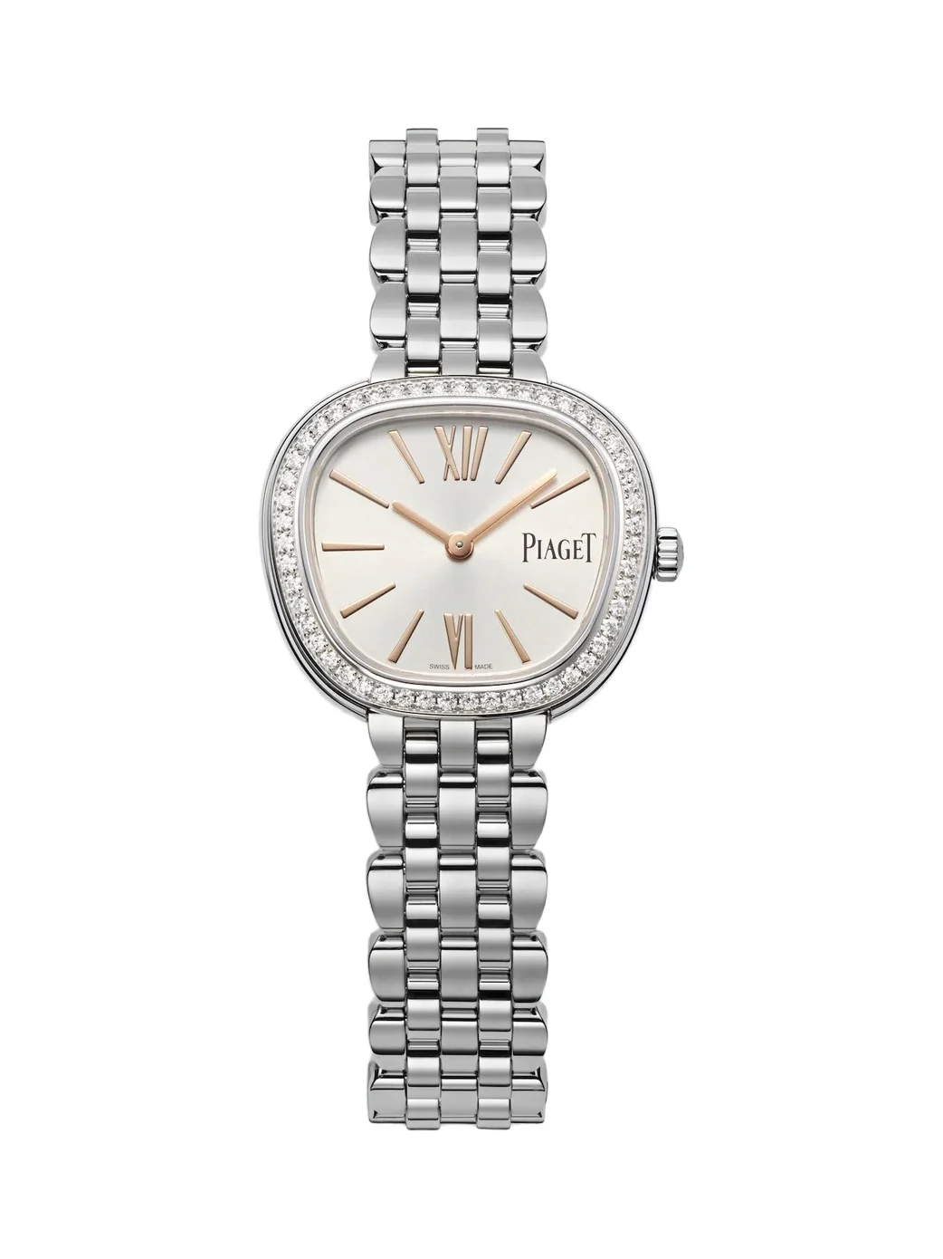 Sixtie embellished stainless steel watch