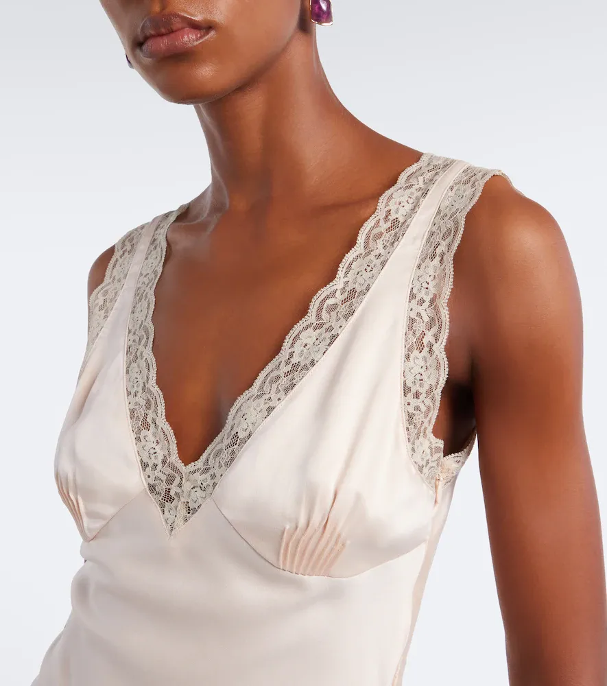 Posse Blake lace-trimmed silk satin top | Thumbnail 4 Posse Blake lace-trimmed silk satin top | Thumbnail 4