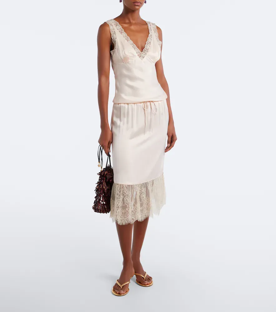 Posse Blake lace-trimmed silk satin top | Thumbnail 5 Posse Blake lace-trimmed silk satin top | Thumbnail 5