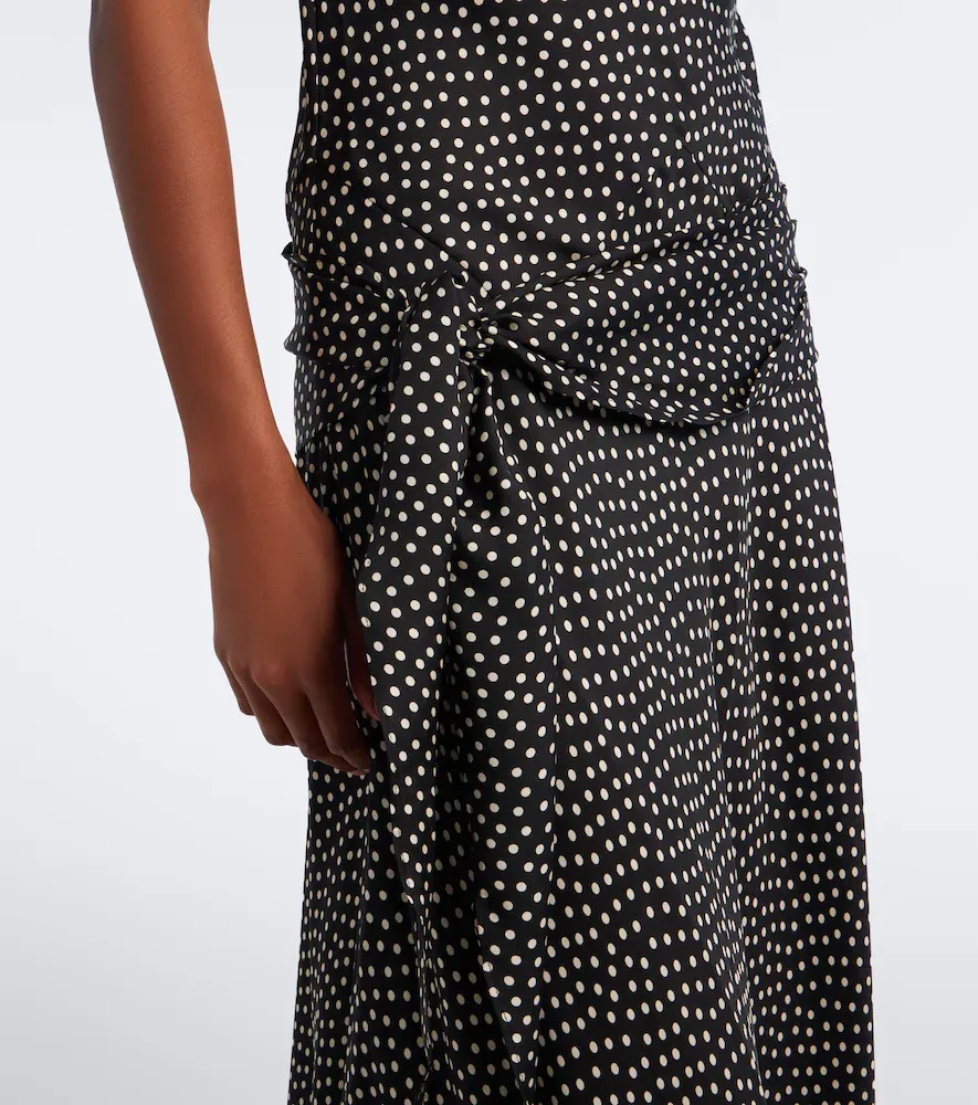 DÔEN Dôen Silvanie silk-blend twill midi dress | Thumbnail 3