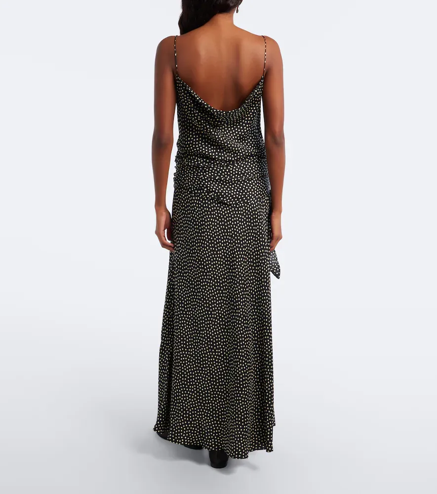 DÔEN Dôen Silvanie silk-blend twill midi dress | Thumbnail 4