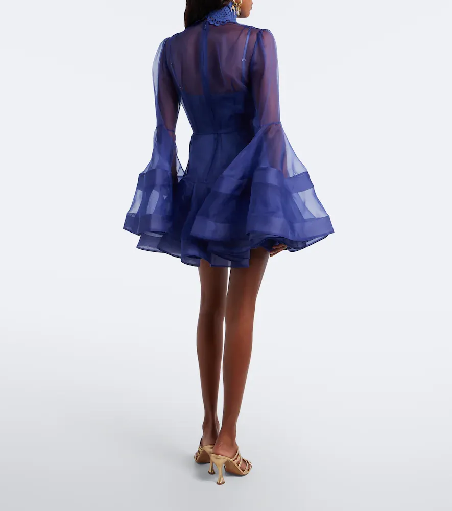 Zimmermann Clash Lantern silk organza minidress | Thumbnail 2