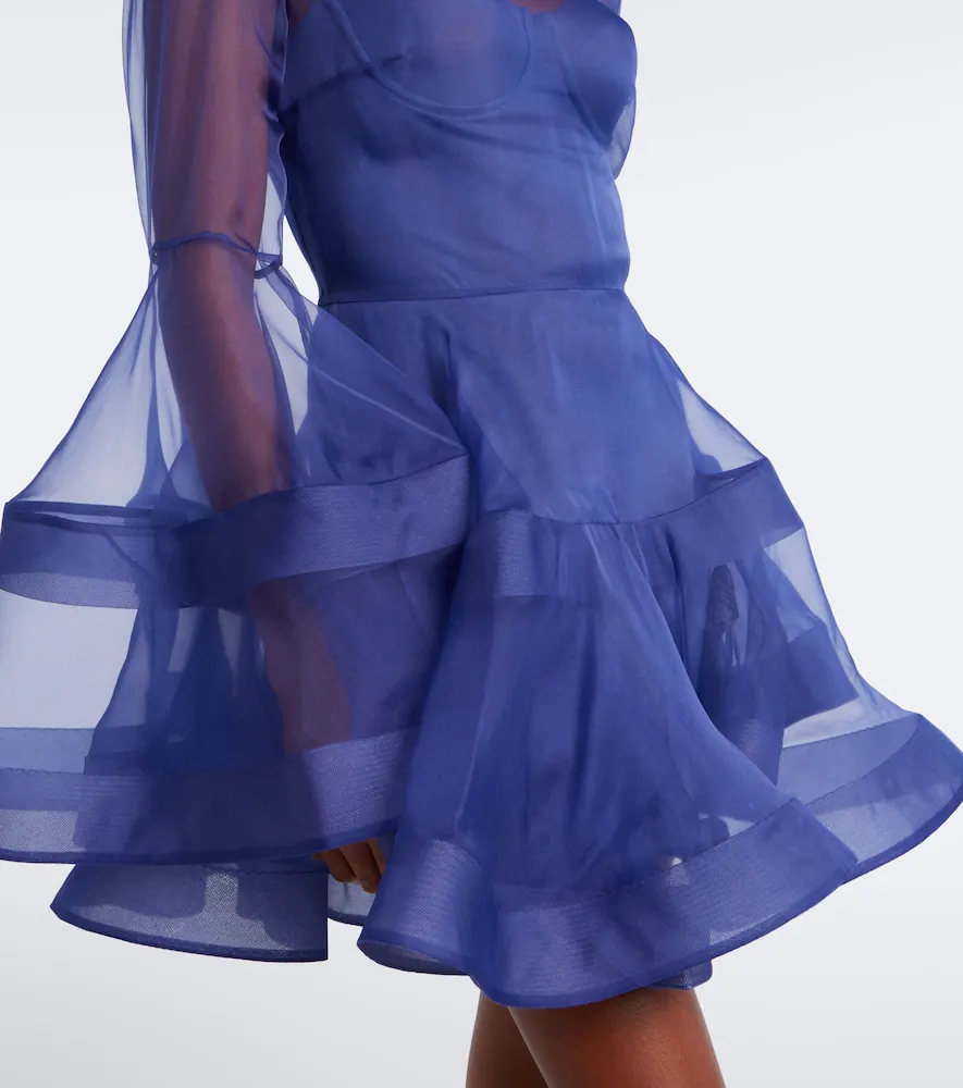 Zimmermann Clash Lantern silk organza minidress | Thumbnail 3
