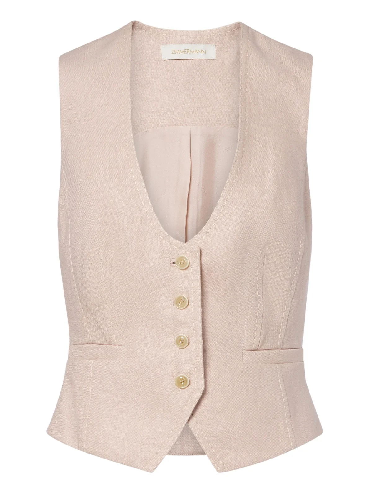 Zimmermann Clash linen vest