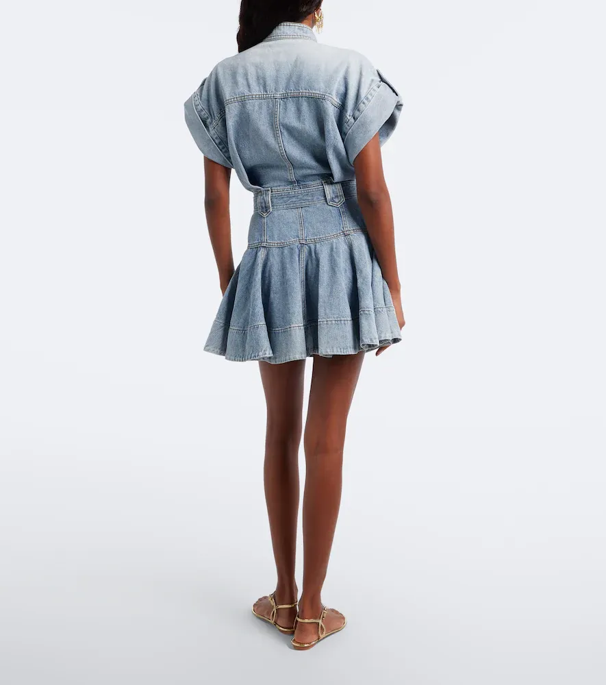 Zimmermann Belted denim minidress | Thumbnail 2 Zimmermann Belted denim minidress | Thumbnail 2