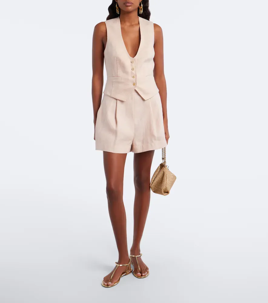 Zimmermann Clash linen shorts | Thumbnail 4