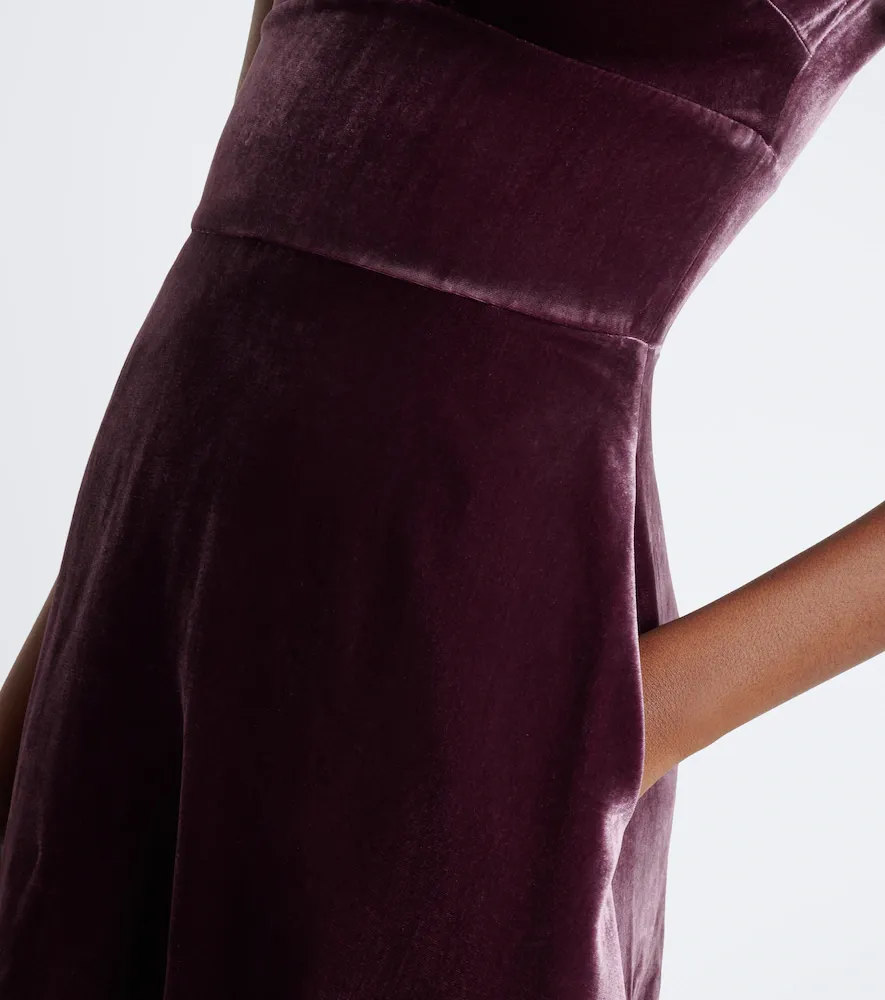 Elie Saab Velvet midi dress | Thumbnail 3 Elie Saab Velvet midi dress | Thumbnail 3