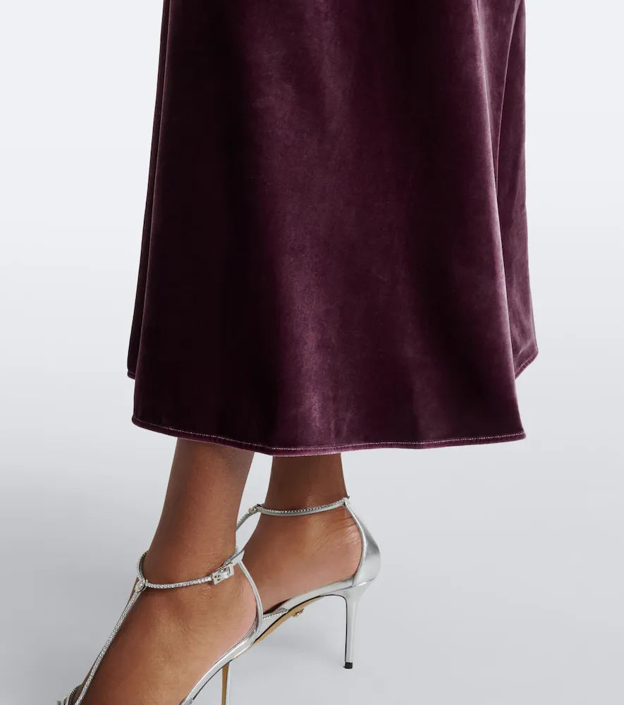 Elie Saab Velvet midi dress | Thumbnail 6 Elie Saab Velvet midi dress | Thumbnail 6