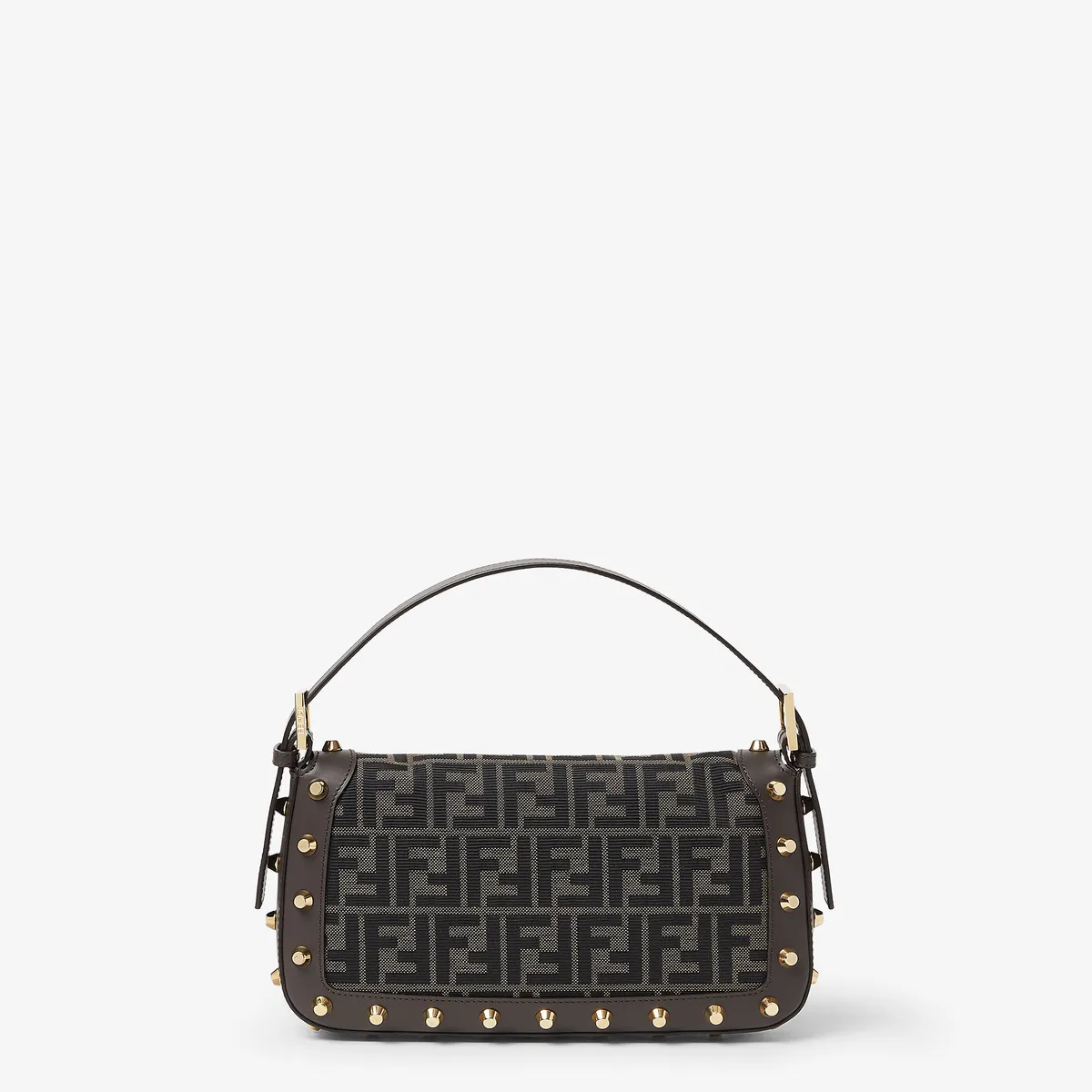 Fendi Baguette 26424 FF Zucca Jacquard Bag with Studs | Thumbnail 5 Fendi Baguette 26424 FF Zucca Jacquard Bag with Studs | Thumbnail 5