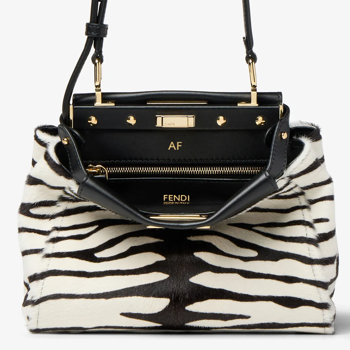 Fendi My Peekaboo XS Tiger-Print Cavallino Leather Bag | Thumbnail 6 Fendi My Peekaboo XS Tiger-Print Cavallino Leather Bag | Thumbnail 6